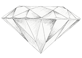 Diamant farve E